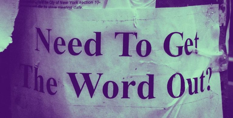 Need to get the word out poster, readability blog